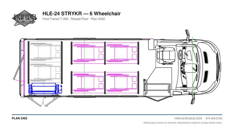 STRYKR — 6 Wheelchair seating layout