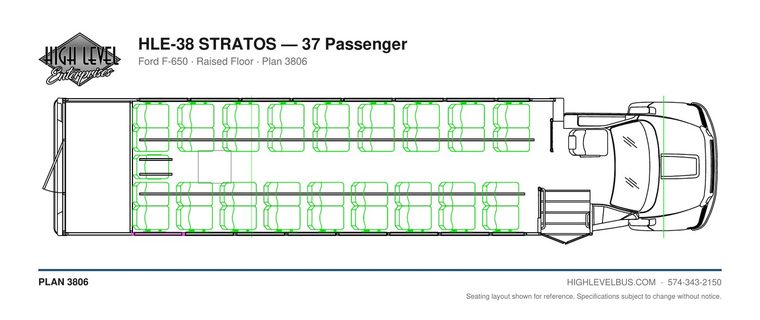 STRATOS — 37 Passenger seating layout